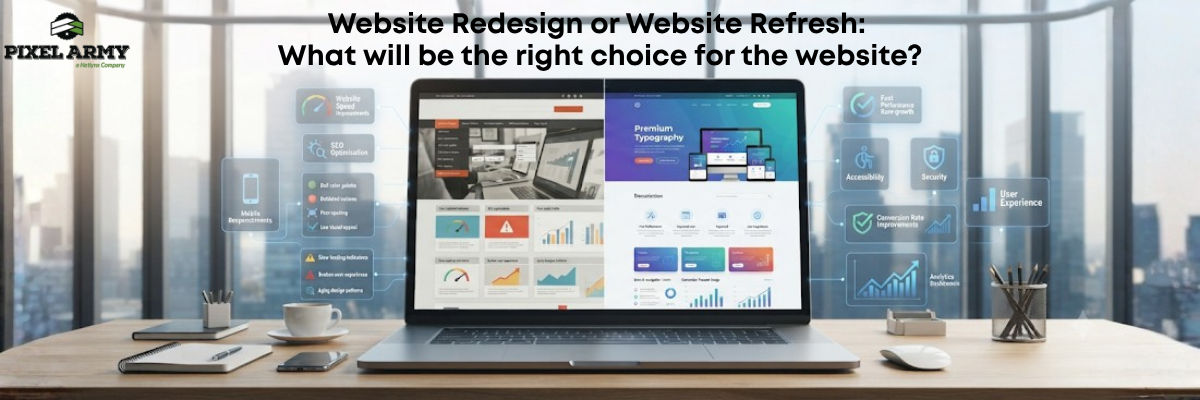 Website Redesign or Website Refresh: What will be the right choice for the website?